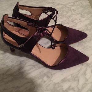 Gorgeous + Comfortable Purple Heels Like New